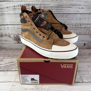 VANS Sk8 Hi MTE 2.0 DX, Mens Sz 9.5, Glazed Ginger Marshmallow White VN0A4P3IRIZ